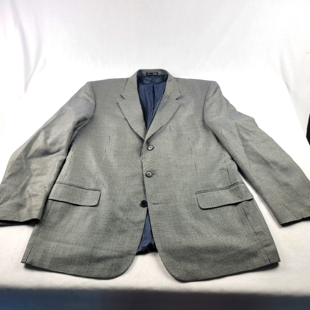 Adolfo textured silk and wool blend 3 button sportscoat Size 44R